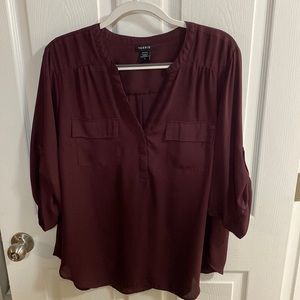 Torrid size 2 Georgette Pullover blouse